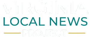 2024.1204 Virginia Local News Project Logo WHITE and TEAL